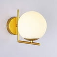 thumbnail image 1 of Modern Wall Lamp, Industrial Vintage Glass Shade Wall Lights, 1 Light, 2 Light, Retro Metal Wall Sconce for Bedroom Living Room Hallway Bathroom Nightstand,b, 1 of 7