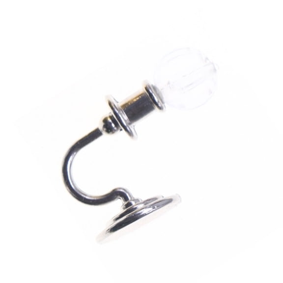 Modern Wall Lamp Model Figurine Clear Crystal Wall Light Miniature Lighting Props 1/12 Scale Doll House Scene Decoration