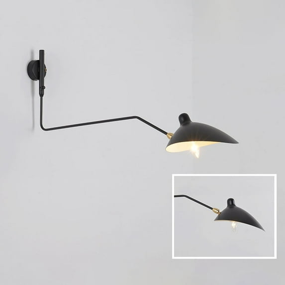 Modern Wall Light Iron Black Adjustable Nordic Duckbill Rocker Arm Industrial Sconce Wall Lights for Home Corridor Dining Room Aisle Bedside