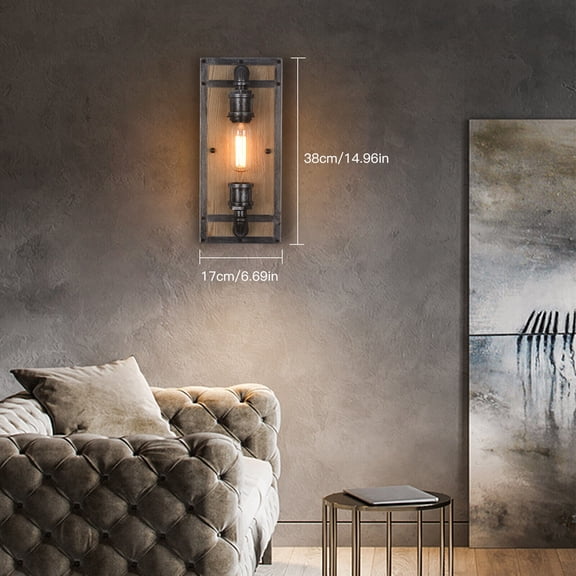 Modern Wall Light Rustic Wall-Mounted Lamp 110-120V for Indoor Hallway Farmhouse