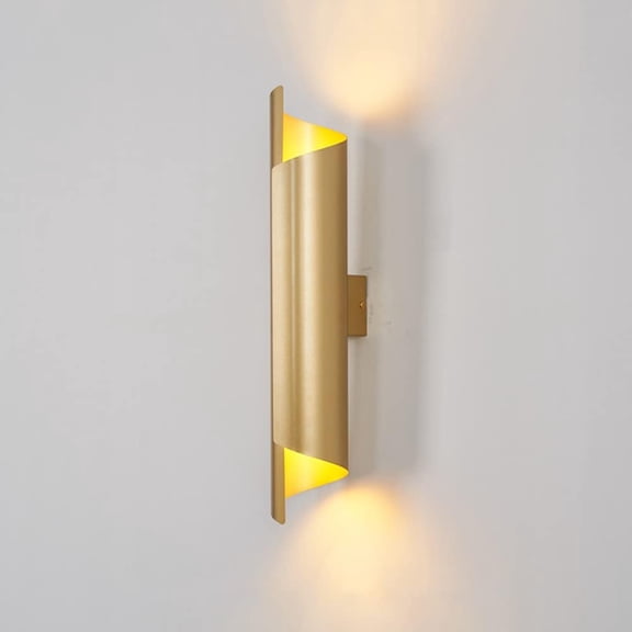 Modern Wall Light Up Down Wall Sconce Indoor Hardwired Wall Lamp, E14 Wall Spot Lighting Fixture Geometric Metal Sconces, Living Room Bedroom Bedside Wall Spotlights