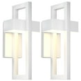 thumbnail image 1 of Modern Wall Lights Exterior Lighting Fixtures 3000K LED Outdoor Wall Sconce Outside Wall Mount Lights for Porch Front Door House Garage Indoor White 2PCS, 1 of 8