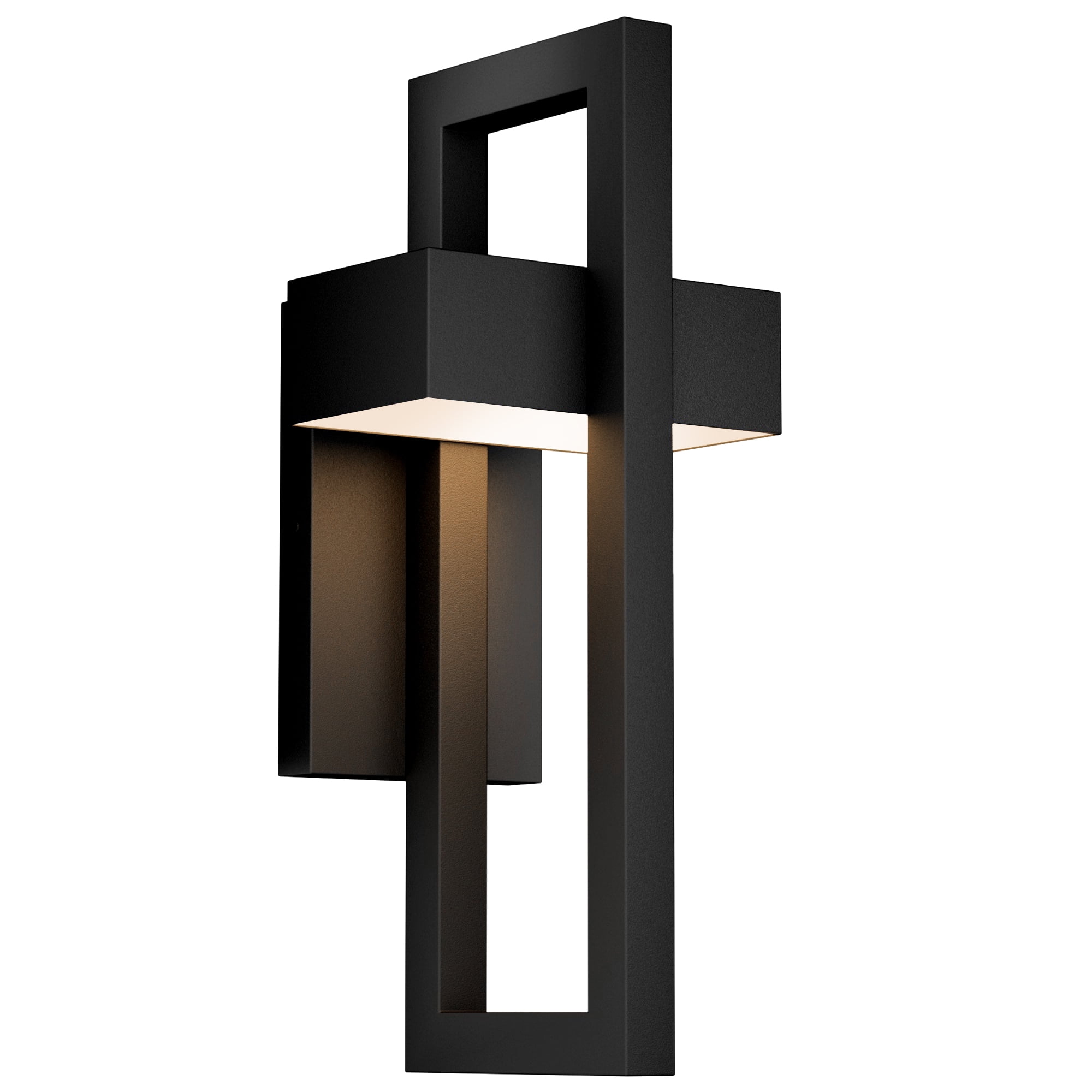 Modern Wall Lights Exterior Lighting Fixtures 3000K LED Outdoor Wall Sconce Outside Wall Mount Lights for Porch Front Door House Garage Indoor Black 1PC