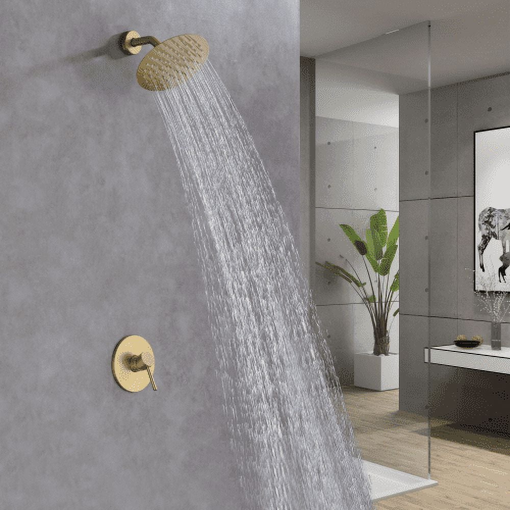 Bathroom Shower System, White Gold Bathroom Shower Mixer Set Rainfall Shower  Head Multifunction Brass Bathroom Shower Set Faucet - Shower System -  AliExpress