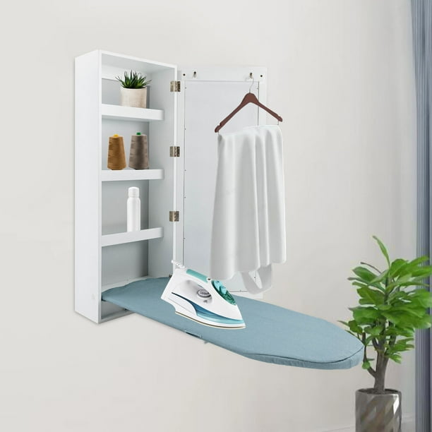Modern Wall Mounted Iron Board Hidden Storage Fold Away Ironing Board