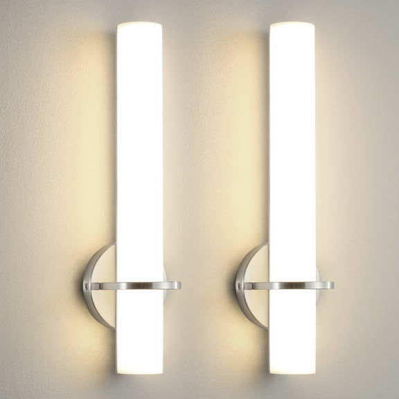 Modern Wall Sconce 2-Pack Sconce Wall Lighting  Acrylic Lampshade 18in Wall Light Fixture Bedroom Living Room Hallway