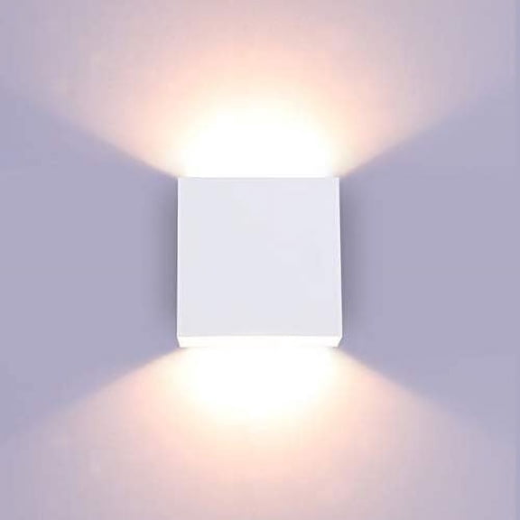 Modern Wall Sconce Dimmable 10W Hardwired, Up Down Wall Mount Lights Indoor Mini   Wall Lamp for  Room  Hallway Decor, Warm White, O1181TP