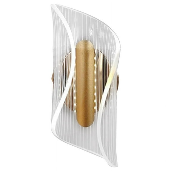 Modern Wall Sconce Dimmable LED Spiral Flow Design for Living Room Bedroom Hallway