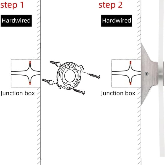 Modern Wall Sconces 4 Pack, Led Wall Light 10w, Wall Sconce Up Downlight, Hardwired Acrylic Wall Light Lighting, Suitable for Living Room Corridor Bedside (Cool White 6000K 4Pack)