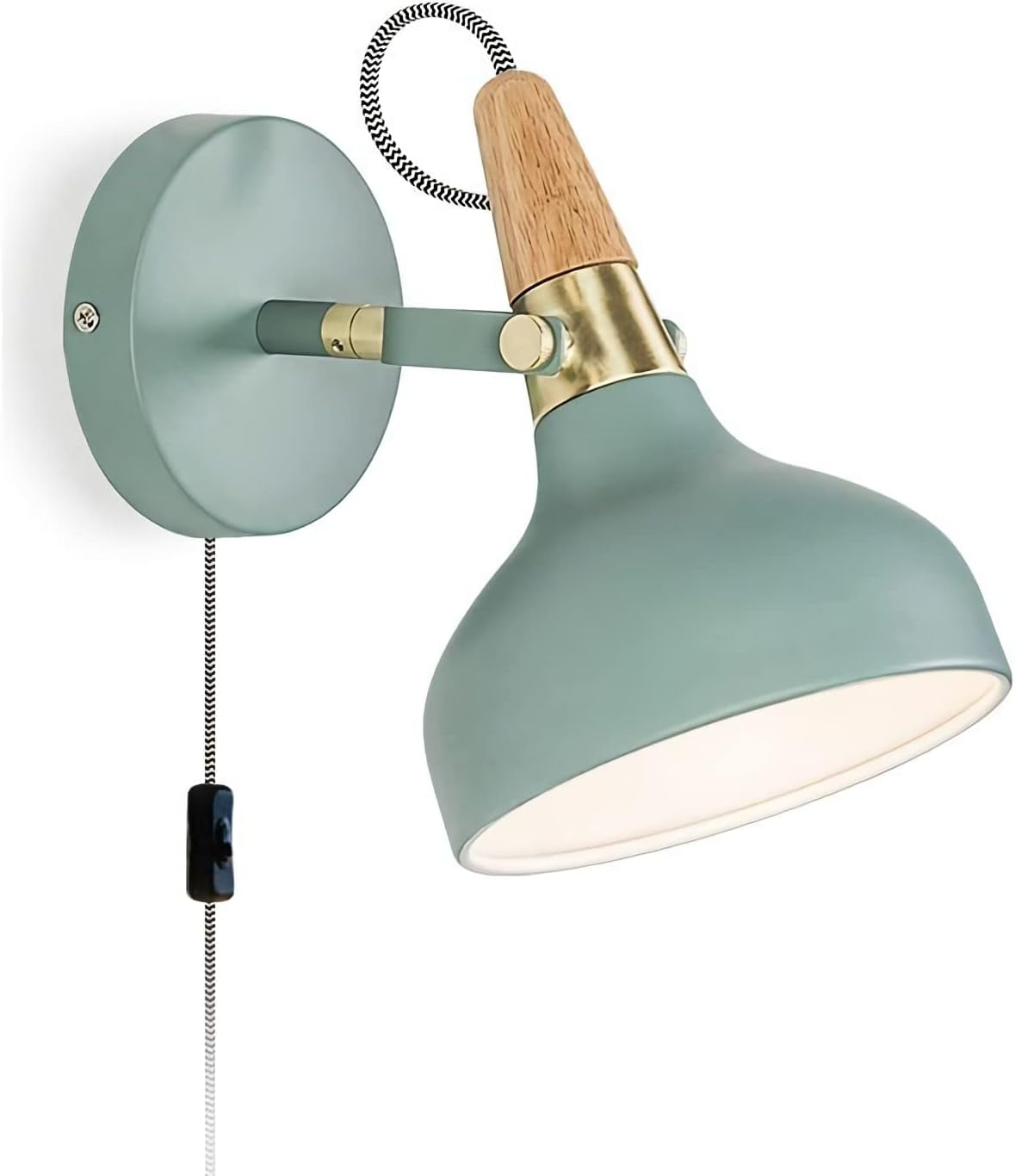 Modern Wall Sconces Plug In, Dimmable Macaron LED Wall Lamps with On ...