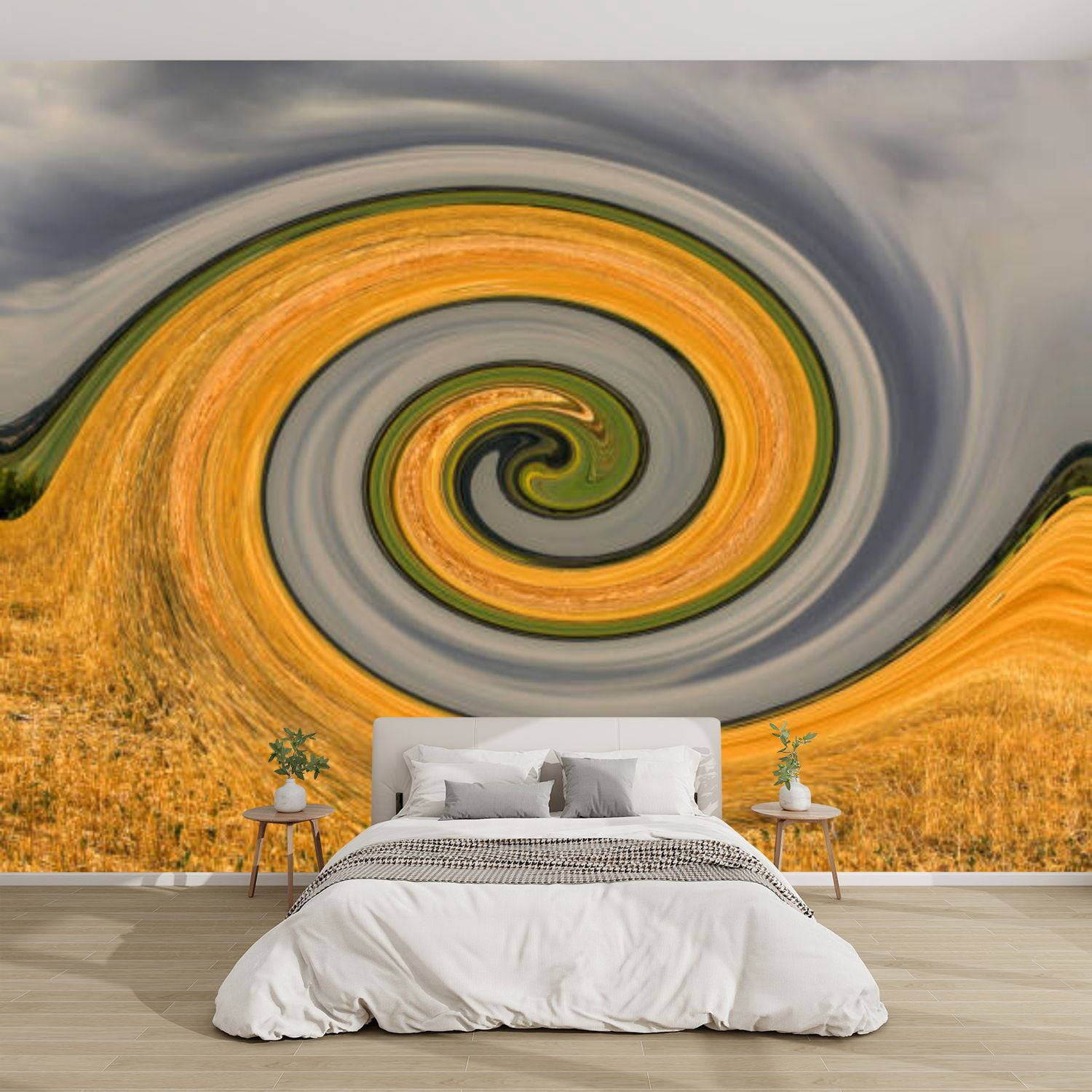 Abstract Peeling Sticker Modern Wallpaper Murals 3D Abstracts Peel and Stick Removable Self ...