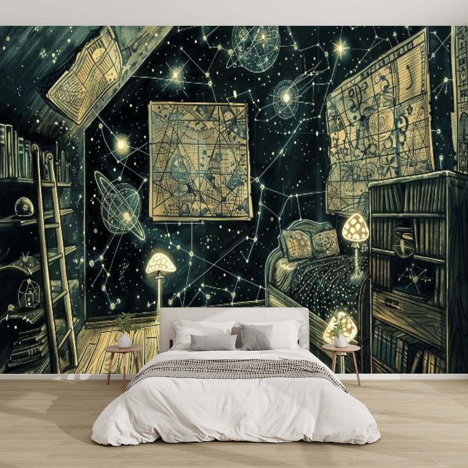 Modern Wallpaper Murals 3D Ancient Astrology Meets Modern Art Bedroom ...