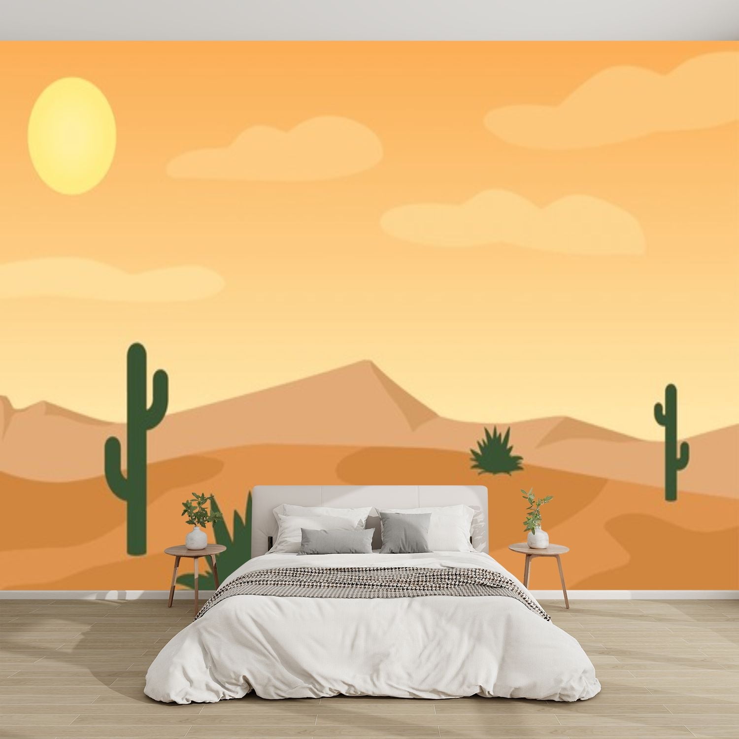 Modern Wallpaper Murals 3D Desert landscape Canyon desert landscape ...