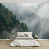 Modern Wallpaper Murals 3D Mountain Deep Japan Raindrop In Nature Close up Color Peel and Stick Removable Self-Adhesive PVC Wall Stickers for Nursery Kids Bedroom TV Wall Decor