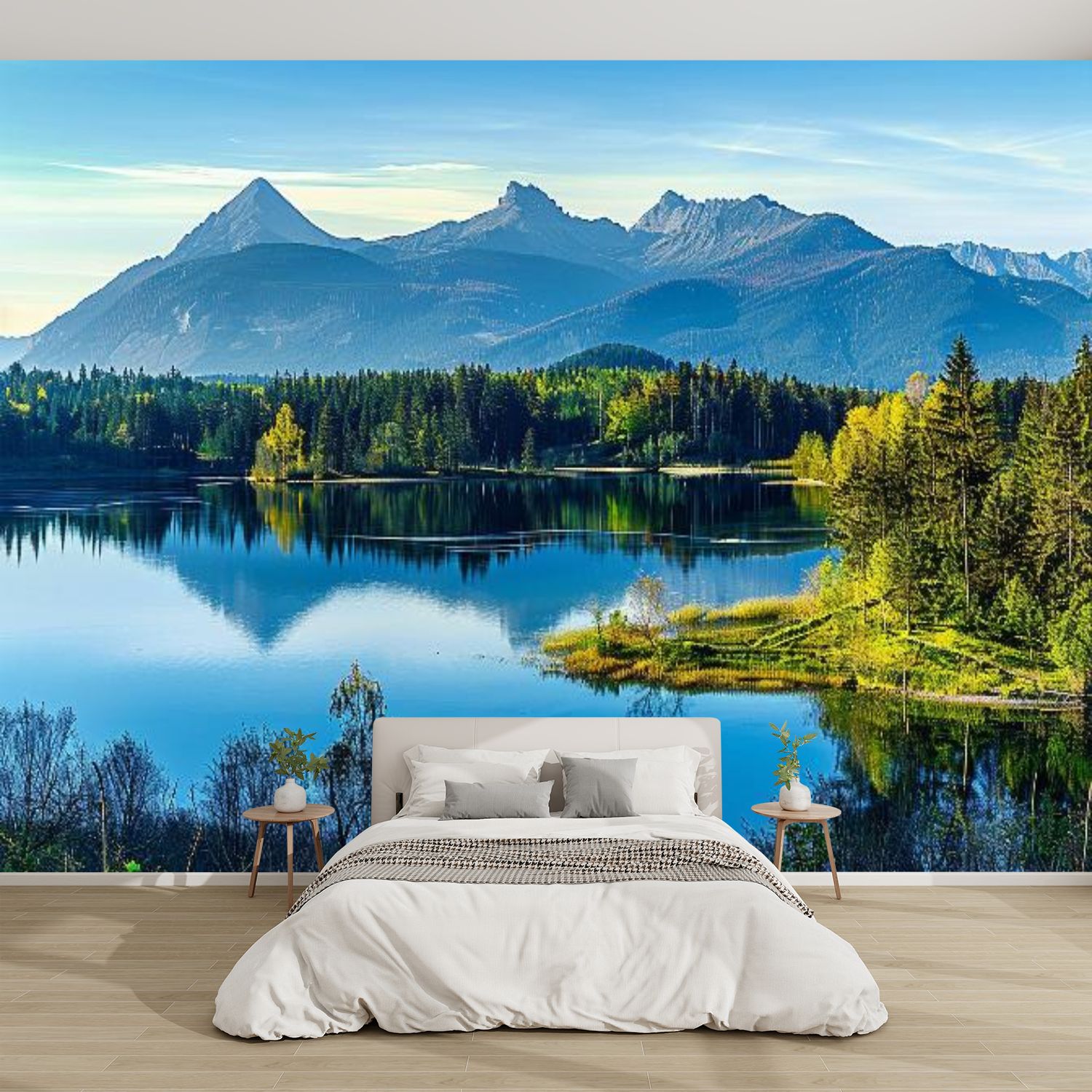 Modern Wallpaper Murals 3D Mountain lake National Park High Slovakia ...