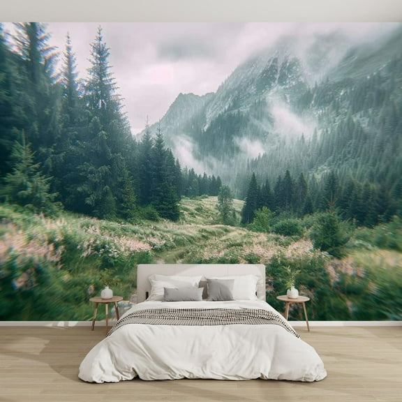 Modern Wallpaper Murals 3D mountain trip Peel and Stick Removable Self-Adhesive PVC Wall Stickers for Nursery Kids Bedroom TV Wall Decor