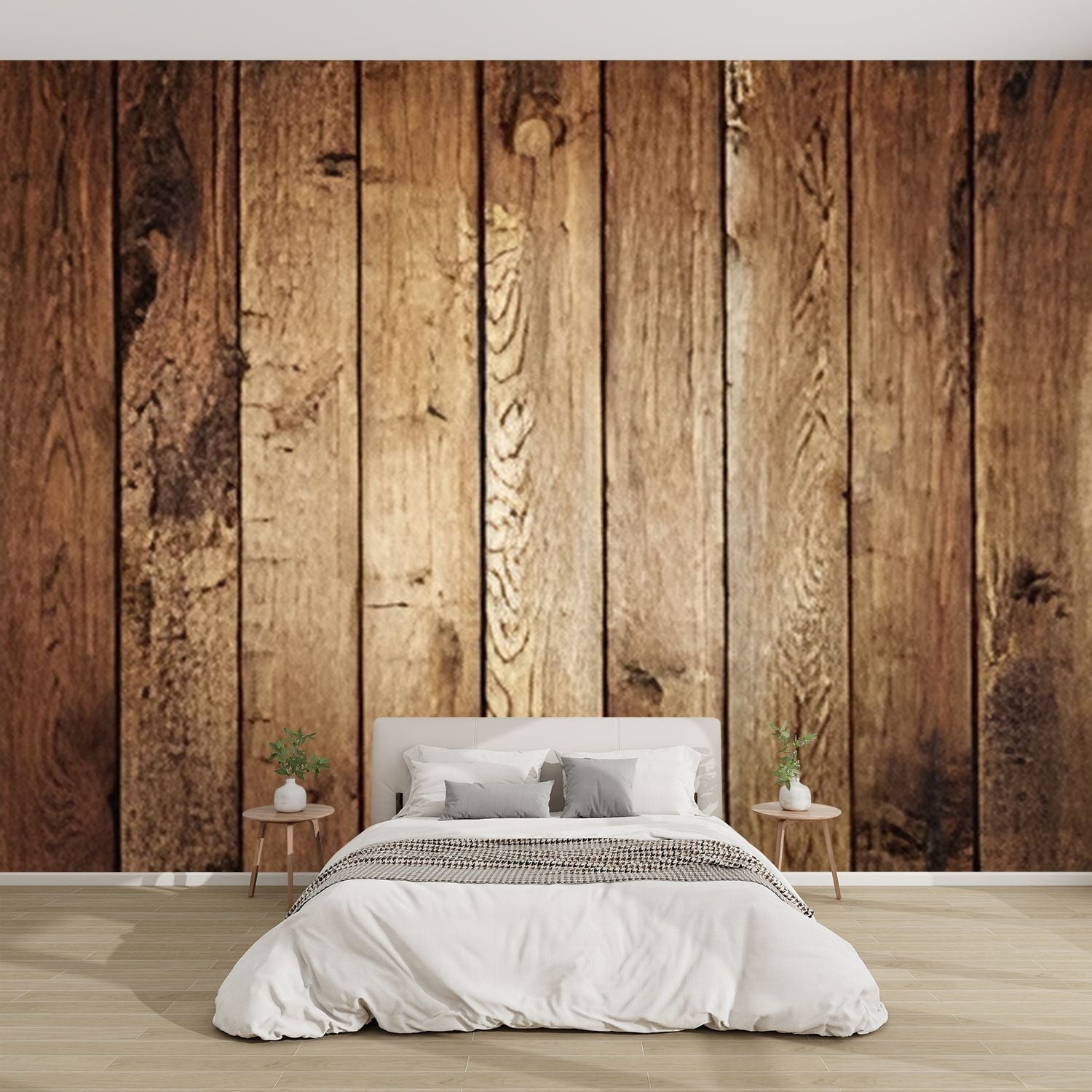 Curated visual reference: Fresh Look at Modern Wallpaper Murals 3D Wood Texture Old Panels Peel And