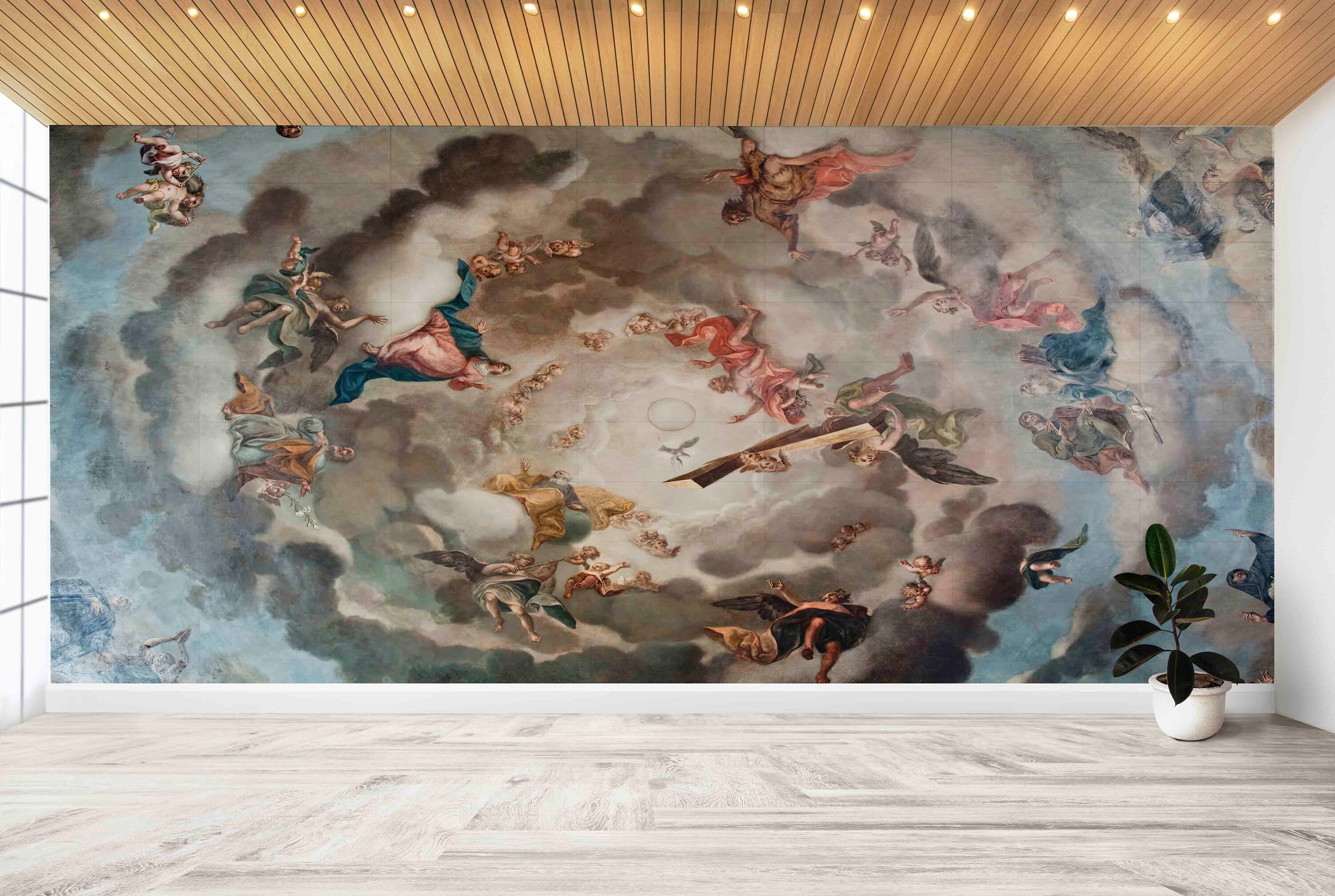 Modern Wallpaper, Wallpaper Wall Art, Custom Wallpaper, Reproduction ...