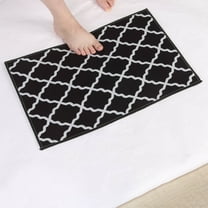 Modern Washable Area Rug, 23.6x15.7In Small Bath Rug Soft Non-Slip Abstract Entryway Mat, Indoor Floor Mat Accent Carpet for Bathroom Enterance