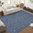 thumbnail image 1 of Modern Washable Area Rugs 5' x 7', Low-Pile Soft Indoor Rugs for Living Room Bedroom, Foldable Floor Carpet with Non-Slip Backing(Blue), 1 of 6