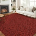 thumbnail image 1 of Modern Washable Area Rugs 9' x 12', Large Low-Pile Soft Indoor Rugs for Nursery Room Playroom, Foldable Floor Carpet with Non-Slip Backing(Red), 1 of 6