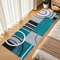 thumbnail image 1 of Modern Washable Area Rugs, Contemporary Geometric Circles Carpet with Non-Slip Backing, 1 of 8