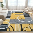 thumbnail image 1 of Modern Washable Area Rugs, Contemporary Geometric Circles Carpet with Non-Slip Backing, 1 of 8