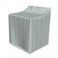 thumbnail image 1 of Modern Washer Cover, Vertical Thin and Bold Stipes Optical Pattern Retro Style Abstract Print, Suitable for Dryer and Washing Machine, 29" x 28" x 40", Pale Sage Green White, by Ambesonne, 1 of 3