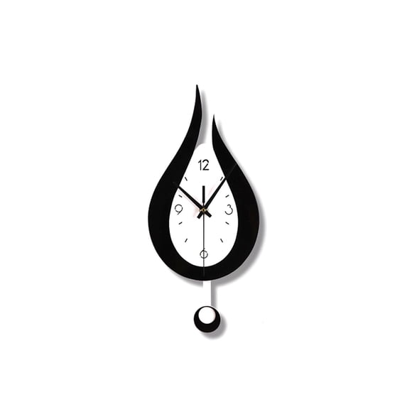 Modern Water Dropping Design Wall Clock for Creative Acyrlic Pendulum Clock for Home Bedroom Living Room Office Decorati