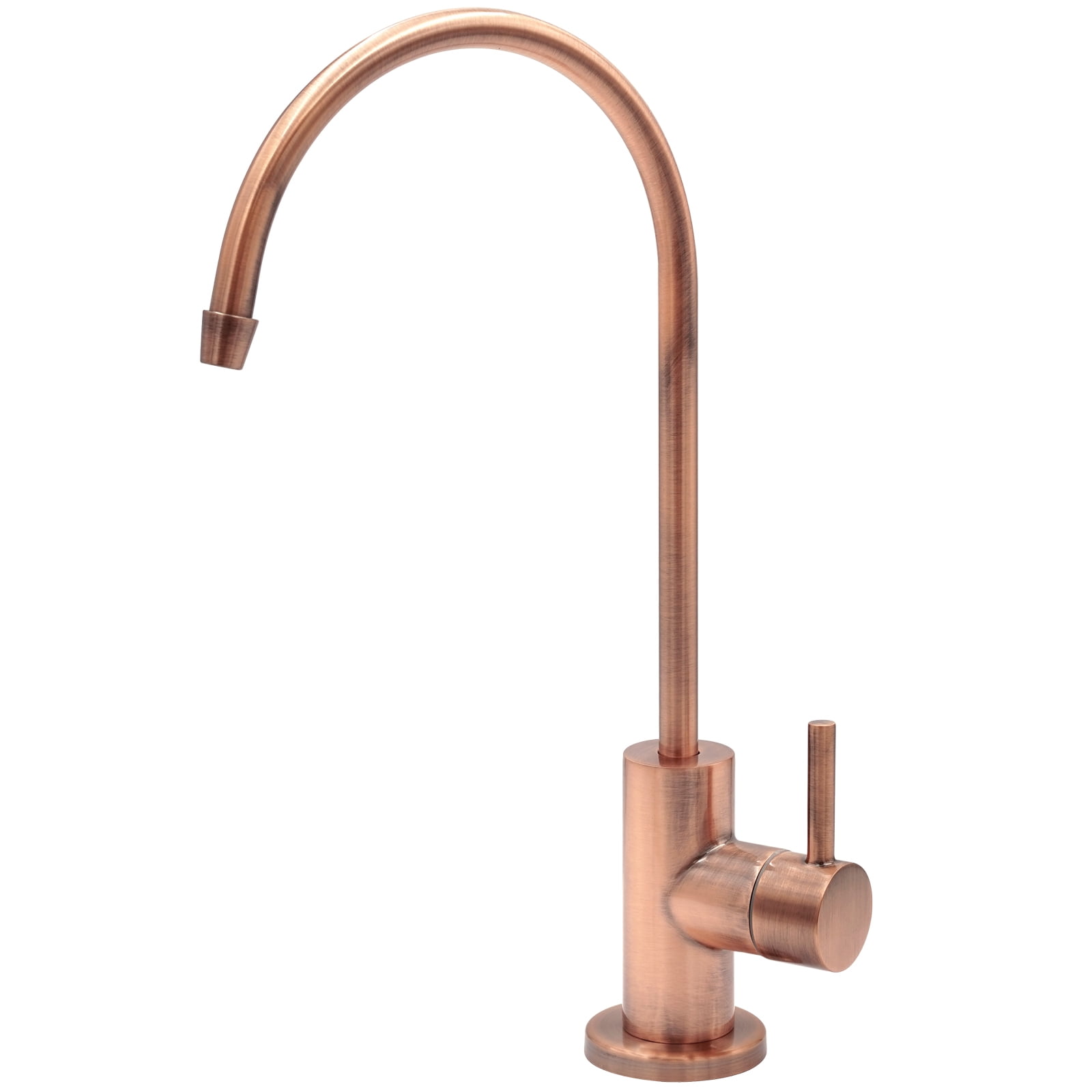 Brushed Copper High-Arch Stainless Steel Water Filter Faucet