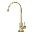 thumbnail image 1 of Modern Water Filter Faucet - Brushed Gold Faucet - 100% Lead-Free Drinking Water Faucet - Compatible with Reverse Osmosis Water Filtration Systems, 1 of 5
