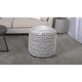 thumbnail image 1 of Modern Water-Resistant Handcrafted Cylindrical Pouf | Durable Indoor Accent for Living Rooms & Bathrooms | Stylish Seat for Homeowners & Interior Designers, 1 of 5