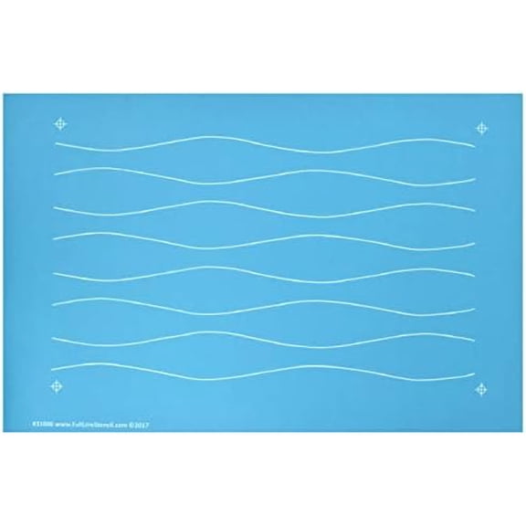 - Modern Waves - Edge to Edge Nylon Mesh Stencil, Continuous Line Template for Free Motion Quilting, Domestic Machine Quilting, Hand Quilting, Long-Arm Quilting (31006)