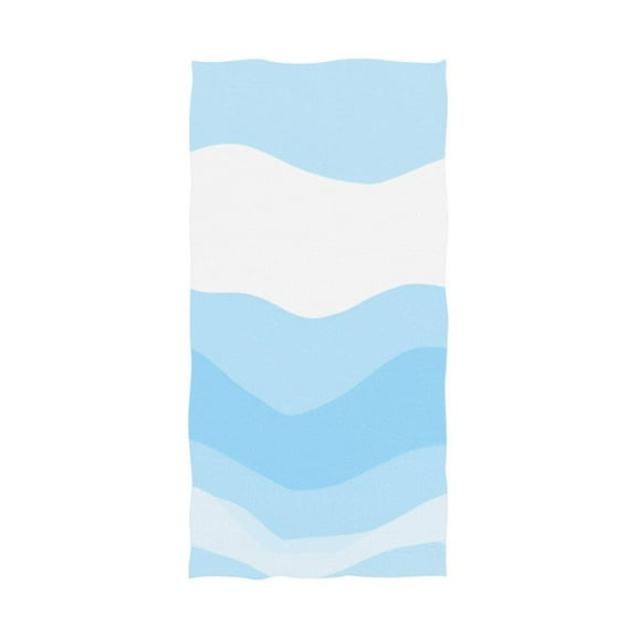 Modern Waves Pattern 64''x32'' Bath Towels Lightweight Quick-Dry Breathable Soft for Gym Travel Swim