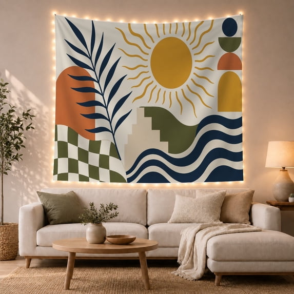 Terracotta Vase Floral Still Life Tapestry Wall Hanging