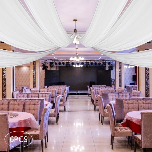 Modern Wedding Ceiling Draping, Backdrop Curtains for Party Ceremony Stage Wedding Decoration