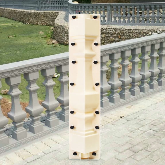 Modern White 1 Set* Balustrade Mold Three-dimensional Shape for the Manufacture of Heavy-duty Colored Concrete