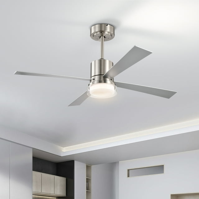 Modern White 48‘‘ Fandelier Ceiling Fans with Lights and Remote