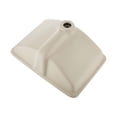 thumbnail image 1 of Modern White Ceramic Undermount Bathroom Sink 20.87 x 14.76 Inch Rectangular Countertop Basin with Overflow Drain for Small Spaces, 1 of 6