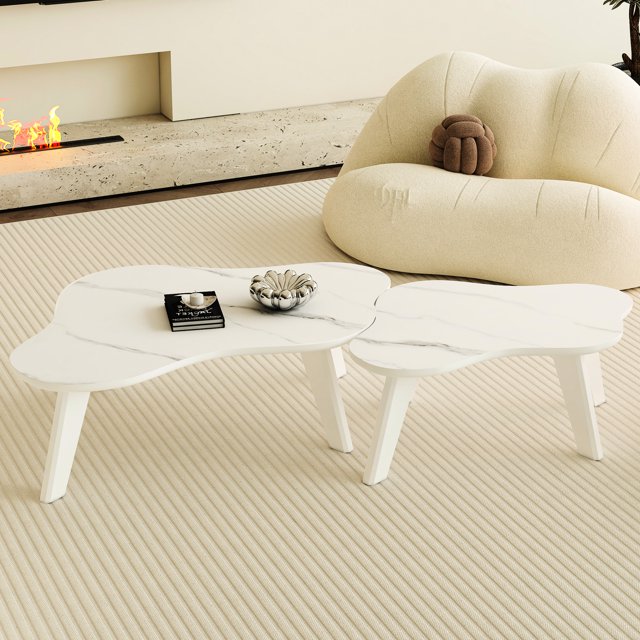 Modern White Cloud-shaped Table For Living & Dining Rooms, Panel And ...