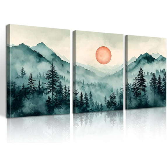 Modern White Floral Golden Leaves Canvas Wall Art Set, Neutral Textured Flowers Wall Painting Pictures Boho Beige Blossom Wall Decor Posters Print Artwork for Bedroom(Only canvas)