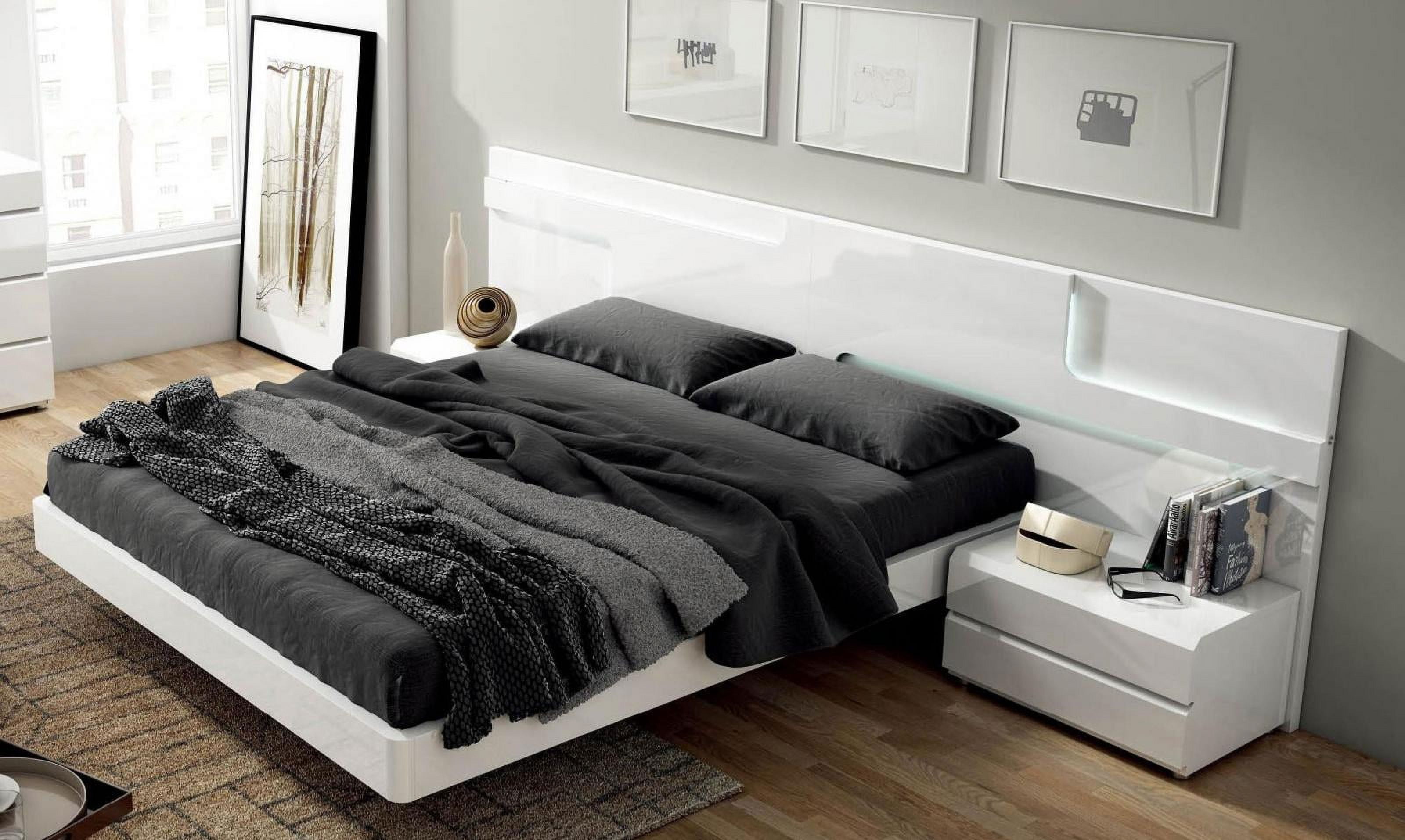 Esf luxury platform bedroom set 5 pcs in white online