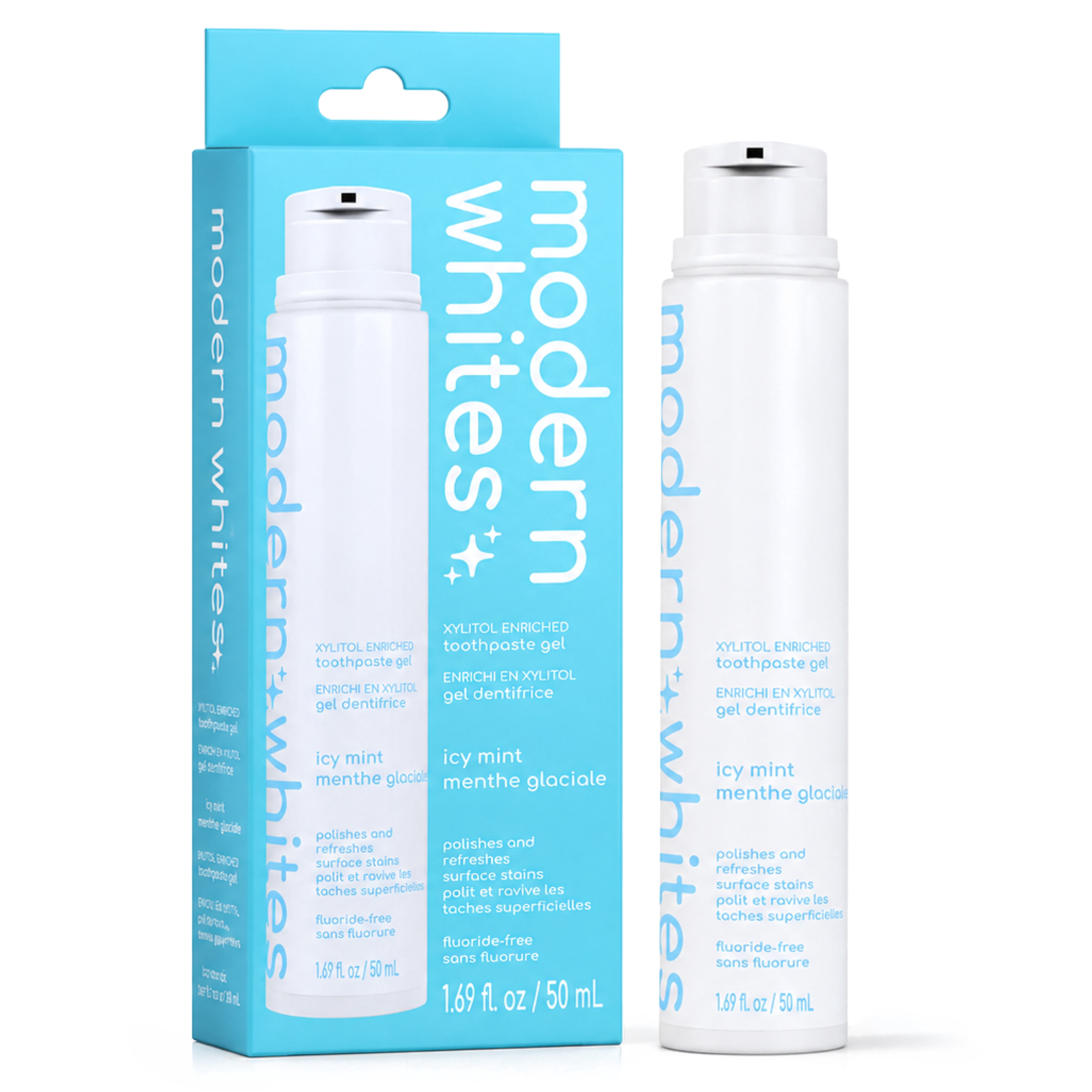 Modern Whites Whitening Toothpaste Gel, Icy Mint, Xylitol Enriched