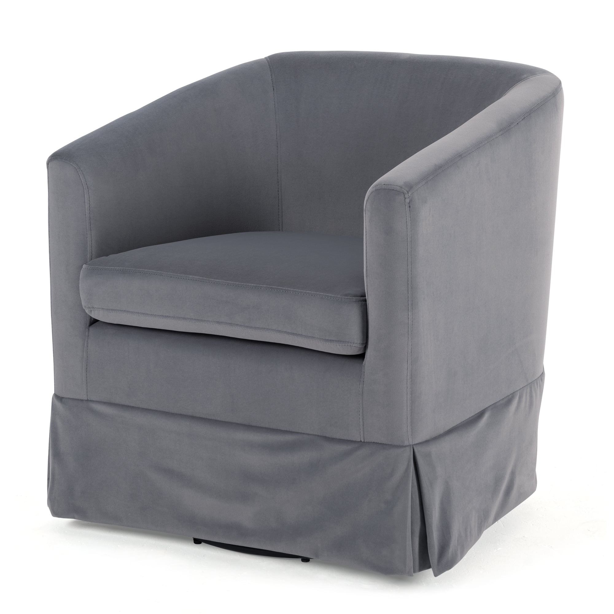 Modern Wide Swivel Chairs Upholstery Sofa Chairs with Elastic Sponge