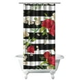 thumbnail image 1 of Modern Wildflowers Shower Curtain - Contemporary Meadow Blooms Pattern, 36x72 Inches, 1 of 5