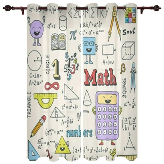 Modern Window Curtains for Living Room Biology Cell Structure Pattern Curtains for Child Bedroom Kitchen Decor Blinds Drapes