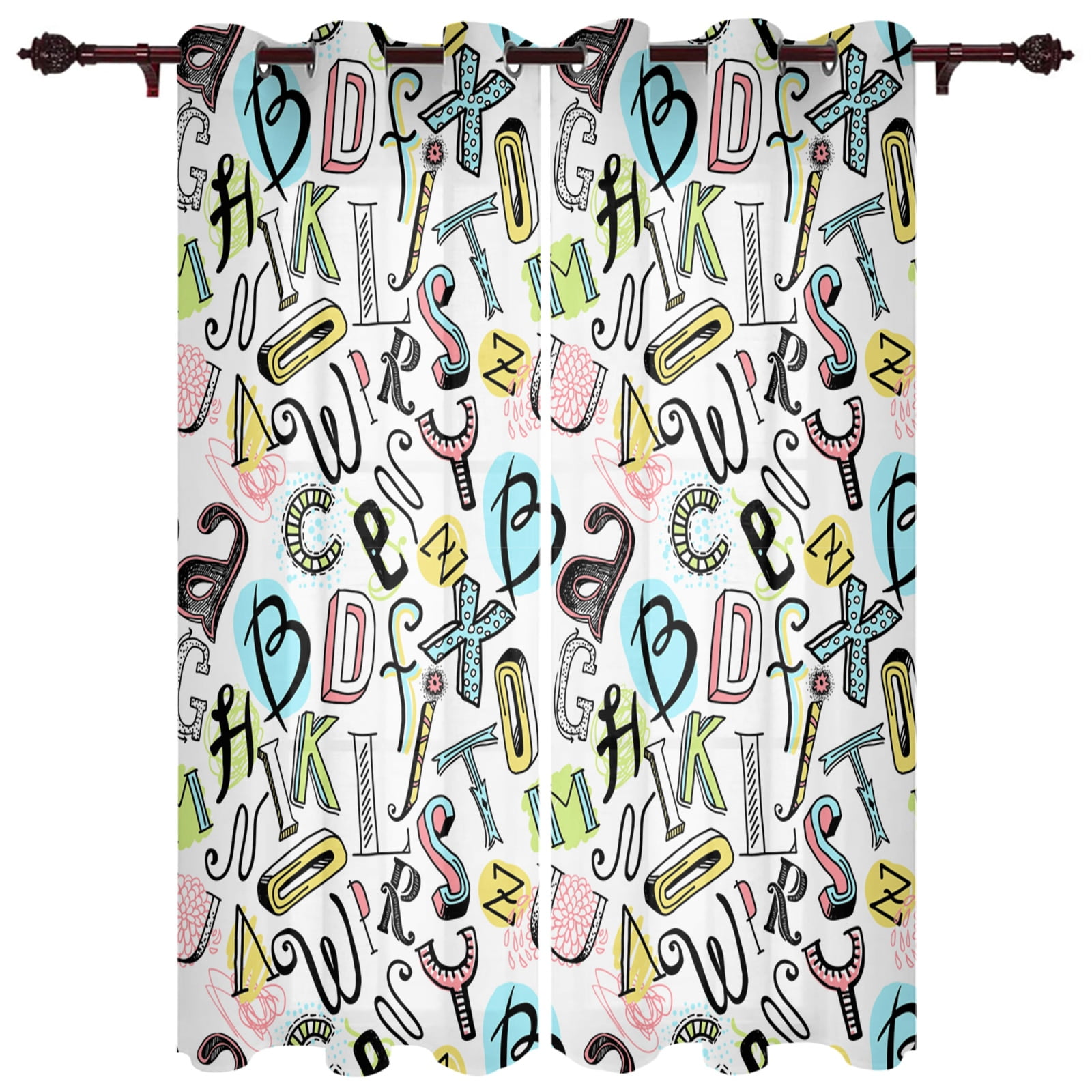 Modern Window Curtains For Living Room Cartoon Children English modern-window-curtains-for-living-room-cartoon-children-english