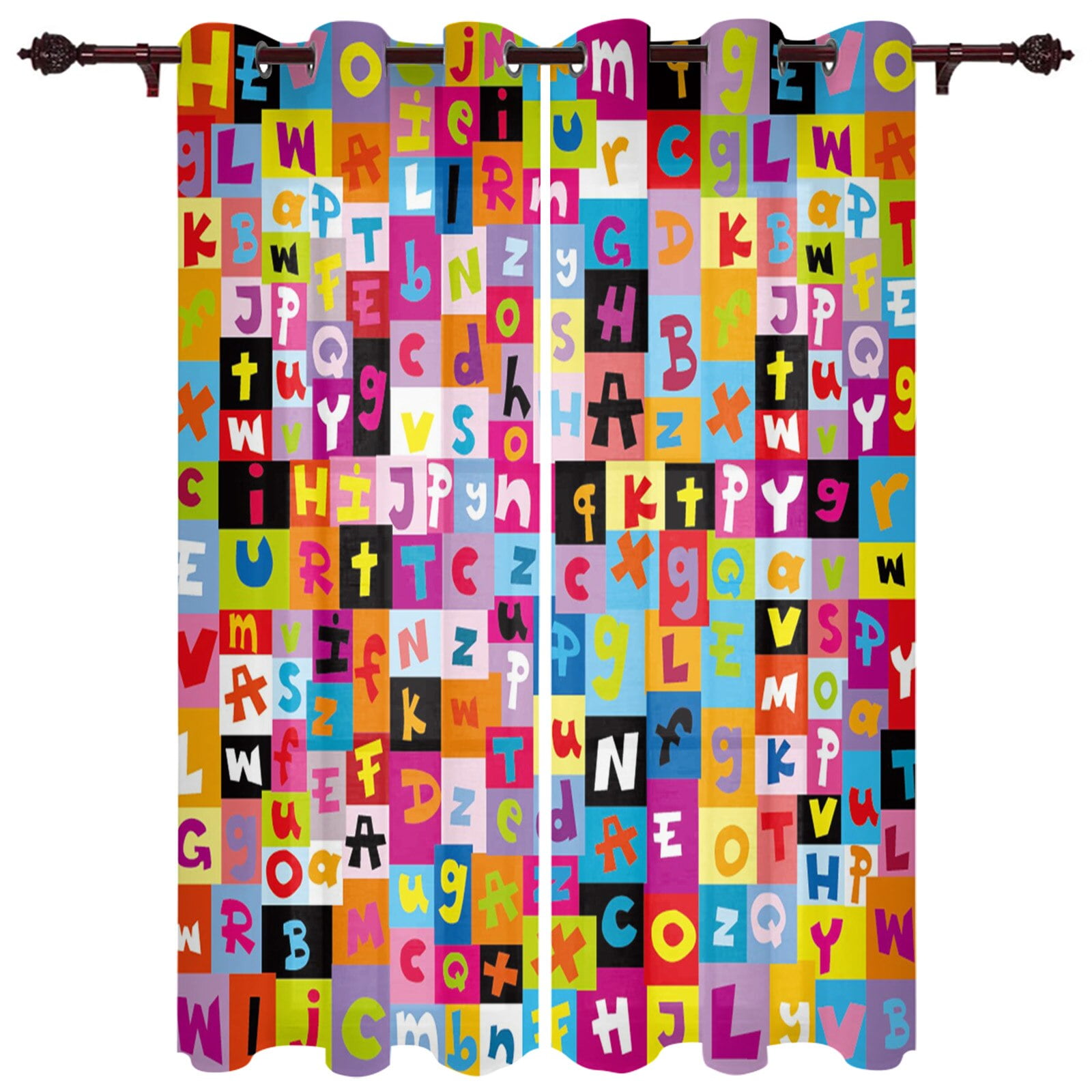 Modern Window Curtains For Living Room Cartoon Children English modern-window-curtains-for-living-room-cartoon-children-english