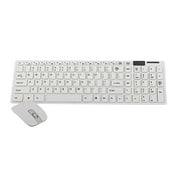 Modern Wireless Keyboard with Numeric Keypad, HK-06-thin Silent 2.4G Wireless Keyboard and Mouse Set 1600DPI, Quiet, A Great Helper for Office Work and a New Wireless Experience