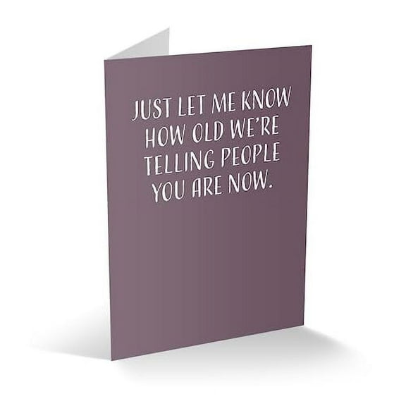 Modern Wit Funny Birthday Card - Husband Wife Theme, Men And Women, USA Made, 4.25 x 5.5 inches.